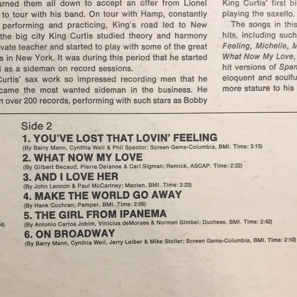 KING CURTIS THAT LOVIN’ FEELING - Picture 8 of 10